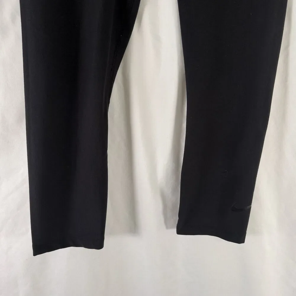 Nike Leggings Women's Small Black Dri-Fit Pull On Elastic Waist Skinny Leg